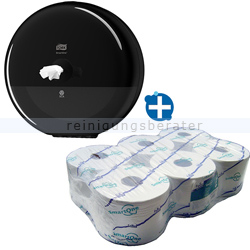 Toilettenpapierspender Set SmartOne Spender T8 schwarz