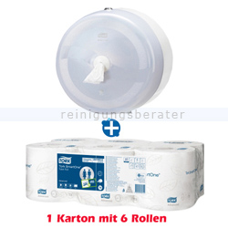 Toilettenpapierspender Set Tork SmartOne Spender und Papier