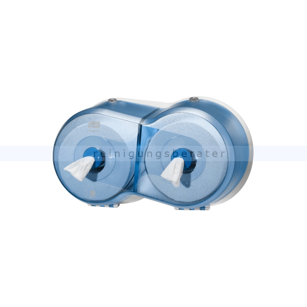Toilettenpapierspender SmartOneMini Doppelrollenspender blau
