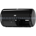 Toilettenpapierspender Tork Doppelrollenspender, schwarz