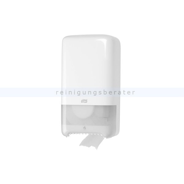 Toilettenpapierspender Tork Doppelrollenspender, weiß