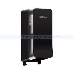 Toilettenpapierspender Wepa Satino Doppelrolle schwarz