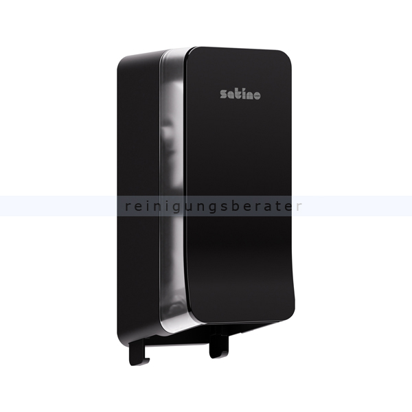 Toilettenpapierspender Wepa Satino Doppelrolle schwarz