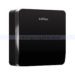Toilettenpapierspender Wepa Satino Jumbo L schwarz