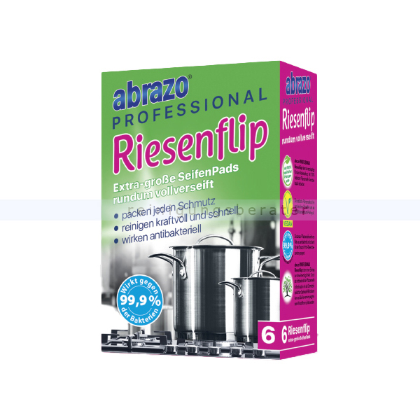 Topfreiniger abrazo Riesenflip Reinigungskissen 6 Stück