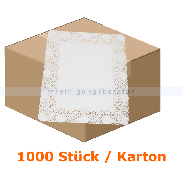 Tortenspitzen rechteckig 40 x 50 cm weiß 1000 Stück