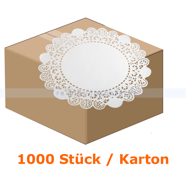 Tortenspitzen rund 30 cm weiß 1000 Stück