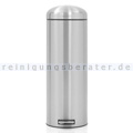 Treteimer Brabantia Retro 20 L Edelstahl matt