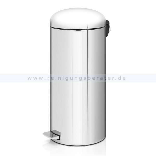 Treteimer Brabantia Tritt-Mülleimer Retro 30 L Edelstahl