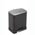 Zusatzbild Treteimer EKO E-Cube 20 L Schwarz matt Edelstahl