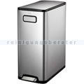 Treteimer Eko Ecofly Step Bin 45 L Edelstahl