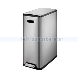 Treteimer EKO Ecoslim Tretmülleimer Edelstahl matt 45 L