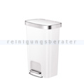 Treteimer EKO Hana 1 Abfalleimer 2 x 25 Liter weiß