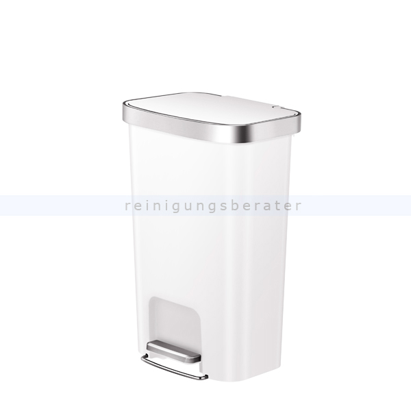 Treteimer EKO Hana 1 Abfalleimer 2 x 25 Liter weiß