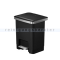 Treteimer EKO Hana 2 Abfalleimer 15 L schwarz