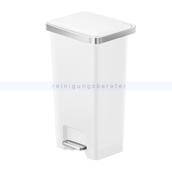 Treteimer EKO Hana 2 Abfalleimer 45 L weiß