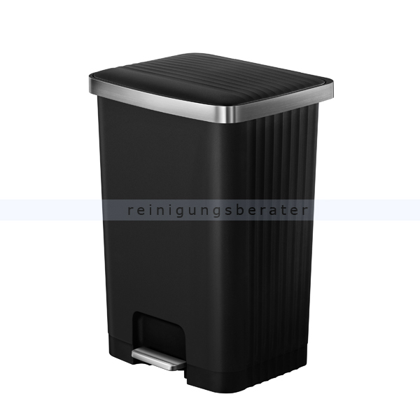 Treteimer EKO Hana 2 Abfalleimer 70 L schwarz