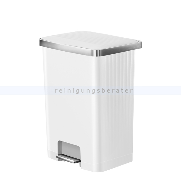 Treteimer EKO Hana 2 Abfalleimer 70 L weiß