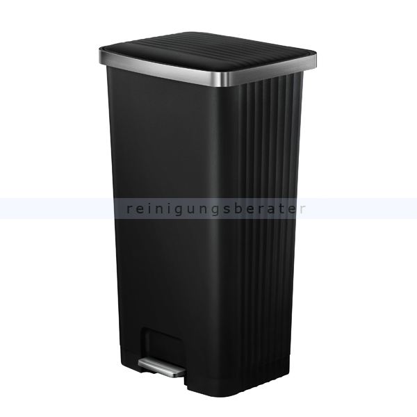 Treteimer EKO Hana 2 Abfalleimer 90 L schwarz