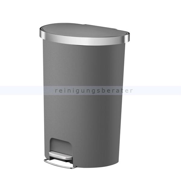 Treteimer EKO Hana halbrunder Abfalleimer 55 L grau