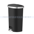 Treteimer EKO Hana halbrunder Abfalleimer 55 L schwarz