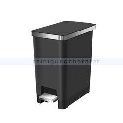 Treteimer EKO Hana Slim 1 Abfalleimer 10 Liter schwarz