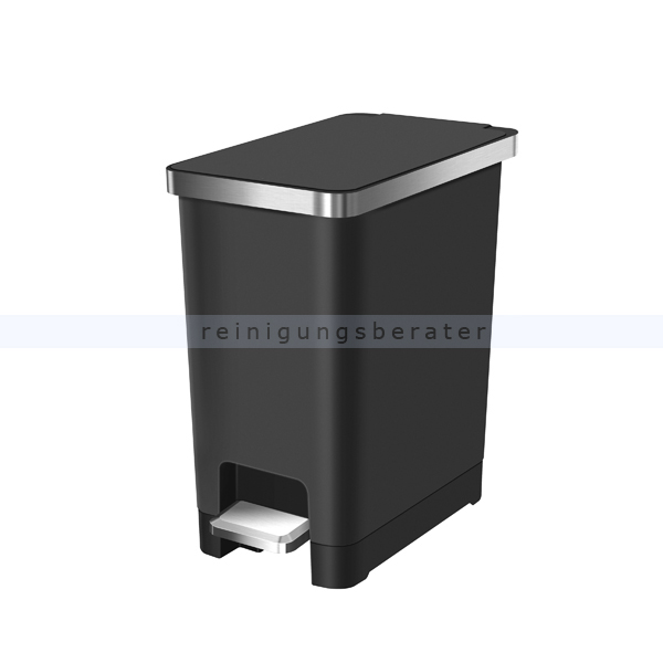 Treteimer EKO Hana Slim 1 Abfalleimer 10 Liter schwarz