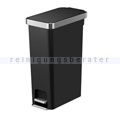 Treteimer EKO Hana Slim 1 Abfalleimer 40 Liter schwarz