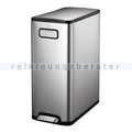 Treteimer EKO Hana Slim 1 Abfalleimer 40 Liter schwarz