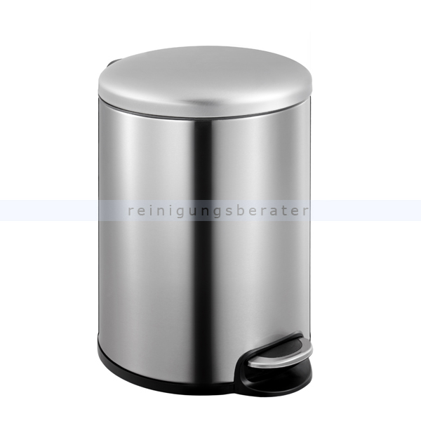Treteimer EKO Maggey Step Bin Mülleimer 12 L matt Edelstahl
