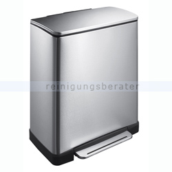 Treteimer EKO rechteckig 50 L Edelstahl matt