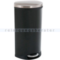 Treteimer EKO Shell bin Tretmülleimer oval schwarz 30 L