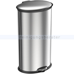 Treteimer EKO Step Bin Elipse matt Edelstahl 30 L