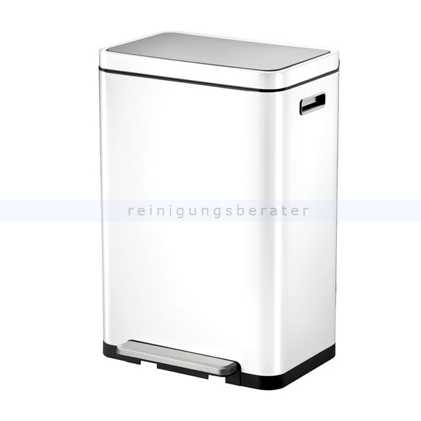 Treteimer EKO X-Cube Tretmülleimer rechteckig weiß 45 L