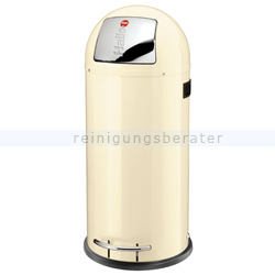 Treteimer Hailo KickMaxx® 50 L Stahl vanille