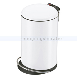 Treteimer Hailo Trento® TOPdesign 14 L Stahl weiß