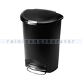 Treteimer halbrund Simplehuman Semi Round 50 L Schwarz