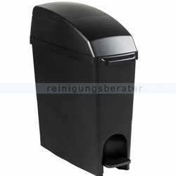 Treteimer Orgavente NOIR Tritt-Mülleimer schwarz 18 L