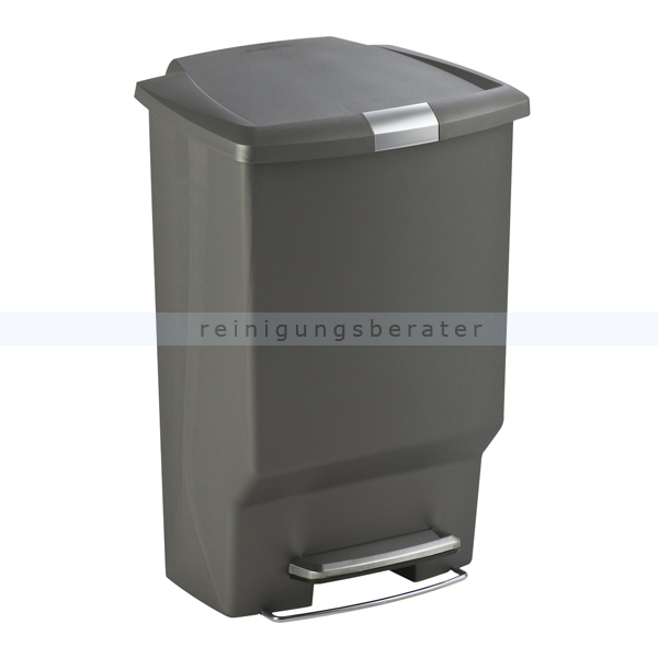 Treteimer rechteckig Simplehuman grau 45 L
