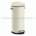 Treteimer retro Simplehuman 30 L, cremefarbener Edelstahl