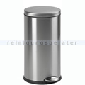 Treteimer retro Simplehuman 30 L, cremefarbener Edelstahl