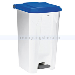 Treteimer Rossignol Abfalleimer Utilo 100 L weiß/blau