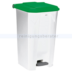 Treteimer Rossignol Abfalleimer Utilo 100 L weiß/grün