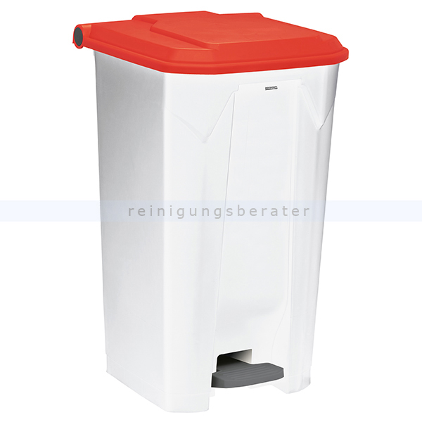 Treteimer Rossignol Abfalleimer Utilo 100 L weiß/rot