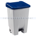 Treteimer Rossignol Mobily Kunststoff 80 L weiß/blau