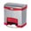 Zusatzbild Treteimer Rubbermaid Slim Jim® Edelstahl rot 15 L