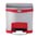 Zusatzbild Treteimer Rubbermaid Slim Jim® Edelstahl rot 15 L