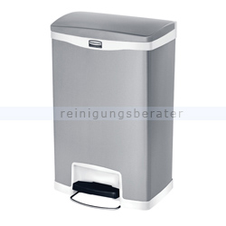 Treteimer Rubbermaid Slim Jim® Edelstahl weiß 50 L