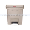 Treteimer Rubbermaid Slim Jim Kunststoff beige 15 L