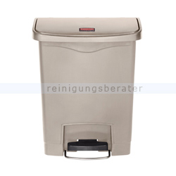 Treteimer Rubbermaid Slim Jim Kunststoff beige 30 L